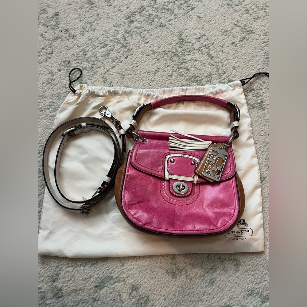 Coach Pink Leather Vintage